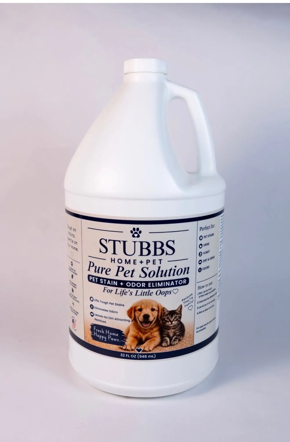 Stubbs Pure Pet Solution 1-gallon refill jug